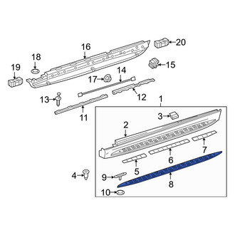 Mercedes-Benz OE - Right Running Board Step Pad