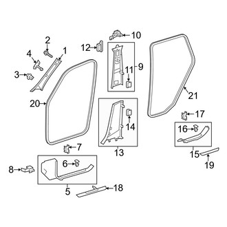 Mercedes-Benz OE - Pillars, Rocker & Floor - Interior Trim