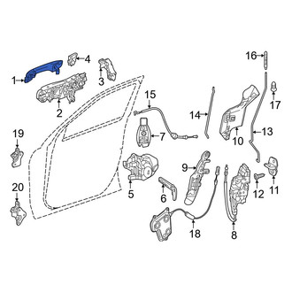 Mercedes-Benz OE - Front Left Outer Exterior Door Handle