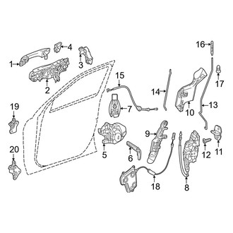 Mercedes-Benz OE - Front Door - Lock & Hardware
