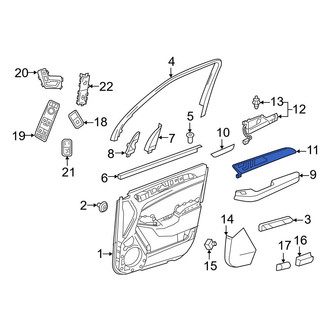 Mercedes-Benz OE - Front Right Power Seat Switch Bezel
