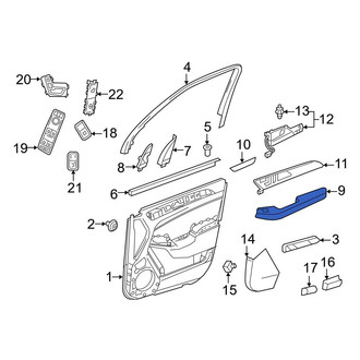Mercedes-Benz OE - Rear Left Door Armrest