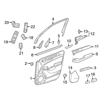 Mercedes-Benz OE - Front Door - Interior Trim