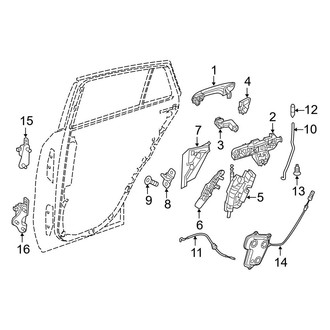Mercedes-Benz OE - Rear Door - Lock & Hardware