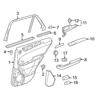 Mercedes-Benz OE - Rear Door - Interior Trim