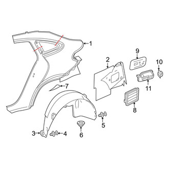 Mercedes-Benz OE - Quarter Panel & Components (Sport Utility Coupe C292 Body Code)