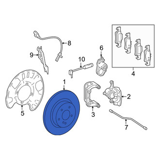 Mercedes-Benz OE - Rear Disc Brake Rotor