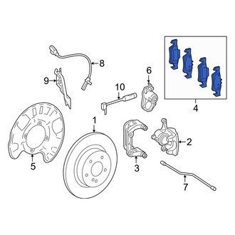 Mercedes-Benz OE - Front Disc Brake Pad Set