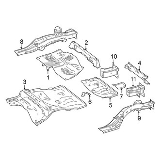 Mercedes-Benz OE - Rear Body & Floor - Floor & Rails