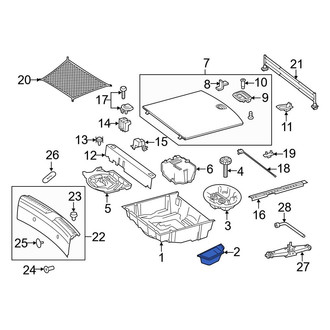 Mercedes-Benz OE - Rear Trunk Floor Storage Box