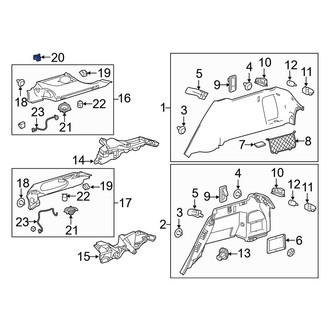 Mercedes-Benz OE - Quarter Panel Trim Panel Clip