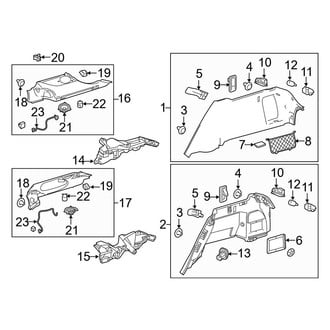 Mercedes-Benz OE - Rear Body & Floor - Interior Trim (Side Trim), (Sport Utility Coupe C292 Body Code)