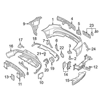 Mercedes-Benz OE - Rear Bumper - Bumper & Components (W/O AMG Package)