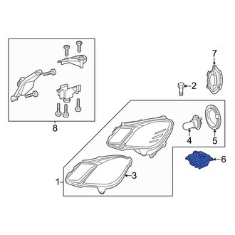 Mercedes-Benz OE - Front Headlight Control Module