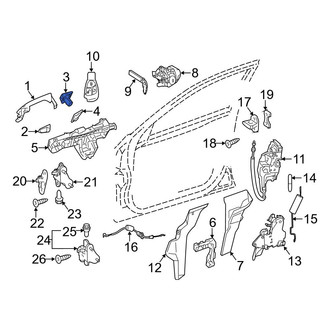 Mercedes-Benz OE - Rear Right Exterior Door Handle Cover
