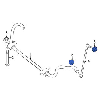 Mercedes-Benz OE - Rear Suspension Stabilizer Bar Link Nut