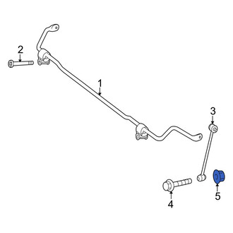 Mercedes-Benz OE - Rear Suspension Stabilizer Bar Link Nut