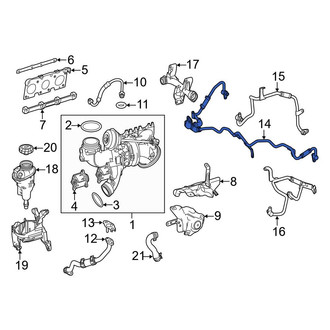 Mercedes-Benz OE - Turbocharger Coolant Line