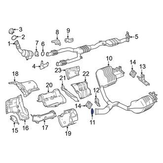 Mercedes-Benz OE - Front Exhaust Muffler Clamp