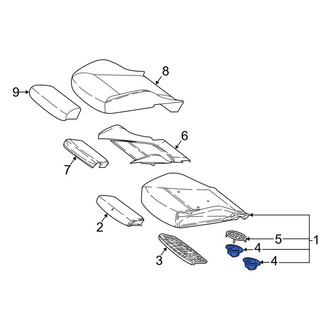 Mercedes-Benz OE - Front Left Lower Temperature Controlled Seat Blower Motor