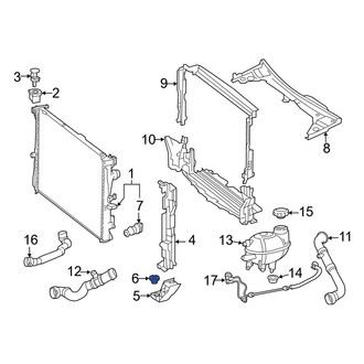 Mercedes-Benz OE - Lower Radiator Insulator