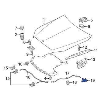 Mercedes-Benz OE - Front Hood Release Handle