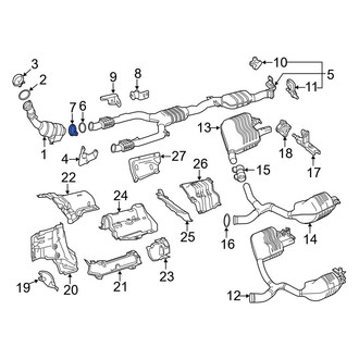 Mercedes-Benz OE - Front Exhaust Muffler Clamp