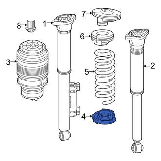 Mercedes-Benz OE - Lower Coil Spring Insulator