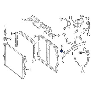 Mercedes-Benz OE - Lower Radiator Insulator