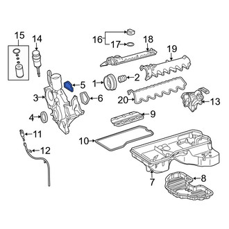 Mercedes-Benz OE - Right Engine Timing Cover Gasket