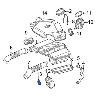 Mercedes-Benz OE - Fuel Injection Throttle Body Mounting Gasket
