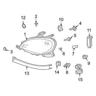 Mercedes-Benz OE - Front Lamps - Headlamp Components