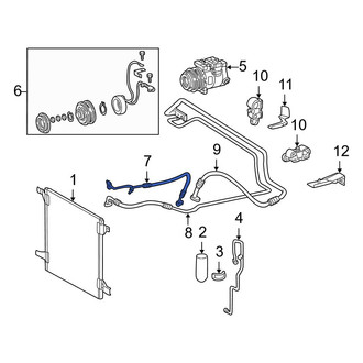 Mercedes-Benz OE - A/C Refrigerant Discharge Hose