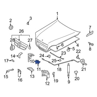 Mercedes-Benz OE - Front Lower Hood Latch