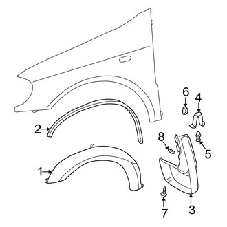 Mercedes-Benz OE - Fender - Exterior Trim