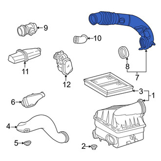 Mercedes-Benz OE - Rear Engine Air Intake Hose