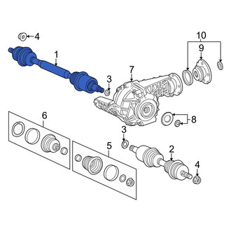 Mercedes-Benz OE - Front Right CV Axle Assembly