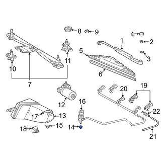 Mercedes-Benz OE - Windshield Washer Pump Grommet