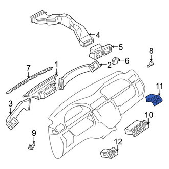 Mercedes-Benz OE - Right Outer Dashboard Air Vent