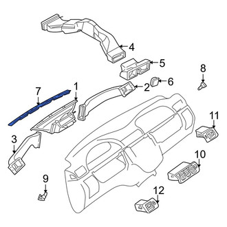 Mercedes-Benz OE - Front Center Windshield Defroster Nozzle