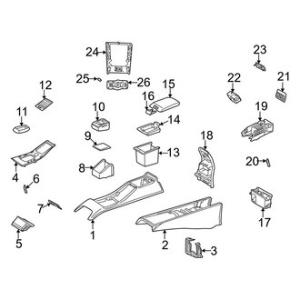 Mercedes-Benz OE - Console - Center