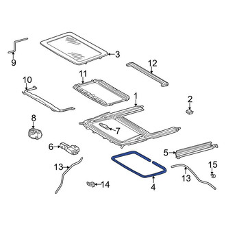 Mercedes-Benz OE - Inner Sunroof Glass Seal