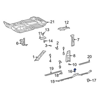 Mercedes-Benz OE - Door Sill Plate Screw