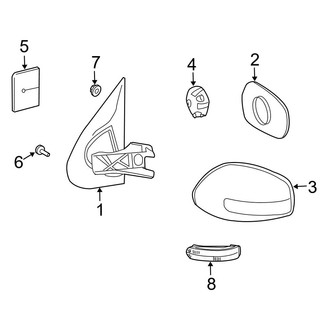 Mercedes-Benz OE - Front Door - Outside Mirrors