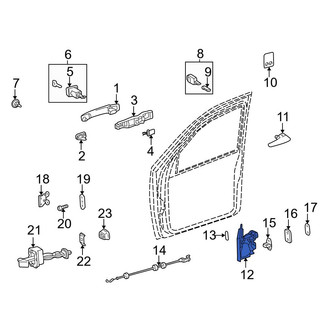 Mercedes-Benz OE - Front Right Door Latch Assembly