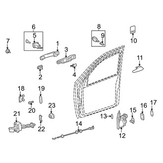 Mercedes-Benz OE - Front Door - Lock & Hardware