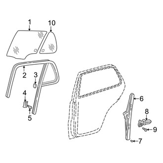 Mercedes-Benz OE - Rear Door - Glass & Hardware