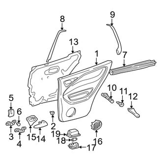 Mercedes-Benz OE - Rear Door - Interior Trim