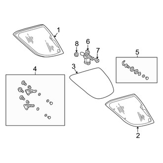 Mercedes-Benz OE - Quarter Panel - Glass