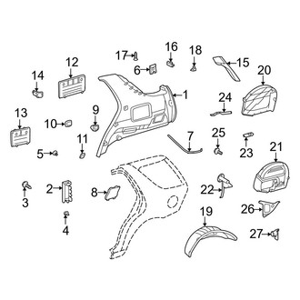 Mercedes-Benz OE - Quarter Panel - Interior Trim